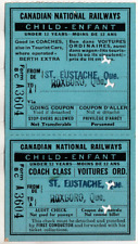 Bilhete de trem: Canadian National:, St. Eustache & Roxboro, Que., Child, 1961 comprar usado  Enviando para Brazil