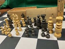 Antique wood chess for sale  Galloway
