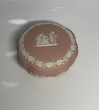 Wedgwood Pink Jasperware  Trinket Box Group With Cage for sale  Shipping to South Africa