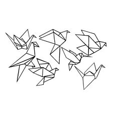 Geometric origami birds for sale  Shipping to United States