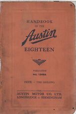 Austin eighteen saloon for sale  WORKSOP