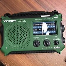 Rádio verde Kaito Voyager KA500 manivela solar/bateria NOAA alerta meteorológico FM/AM comprar usado  Enviando para Brazil