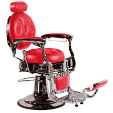 Professional High Quality Hydraulic Reclining Barber Chair Classic Vintage Red, used for sale  Los Angeles