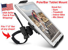 Treadmill Bike Gym Tablet Holder Mount Phone Clip On Strap Pole Bar 360 for sale  Shipping to South Africa