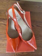 orange kitten heel shoes for sale  WILLENHALL