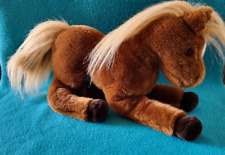 Douglas Cuddle Toys cavalo castanha marrom com testa branca 14" de altura comprar usado  Enviando para Brazil