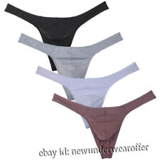 Men's Ice Silk Daily Thong Underwear Classics Convex Pouch T-back Bikini Shorts till salu  Toimitus osoitteeseen Sweden