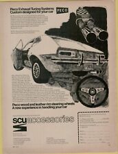 Sistemas de ajuste de escape Peco 1971 Ford Pinto madera cuero vintage anuncio impreso segunda mano  Embacar hacia Mexico