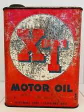 Used, Rare Vintage XT Motor Oil Can, 2 Gallon Cleveland Ohio  for sale  Shipping to South Africa