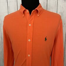 Camisa Ralph Lauren Para Hombre XL Naranja Peso Pluma Mangas Largas Botones-Frontal segunda mano  Embacar hacia Argentina