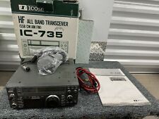 Transceptor de radio HAM IC-735 con caja original, manual y micrófono segunda mano  Embacar hacia Mexico