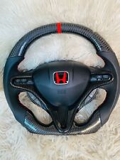 HONDA CIVIC FD2/FN2 Top & Bottom FLAT Steering Wheel With Real Carbon fiber, used for sale  Shipping to South Africa