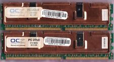 1GB 2x512MB PC-2700 OCZ 512 MEG Performance Ram Memory Kit DDR1 PC2700 DDR-333, used for sale  Shipping to South Africa