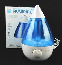 Crane Drop Ultrasonic Cool Mist Humidifier EE-5301 1 Gallon Tank White Blue for sale  Olney