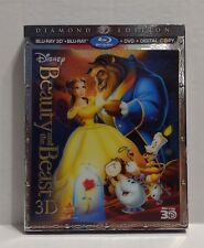 Disney Beauty and the Beast Blu-Ray 3D, Blu-Ray, DVD 5-Disc With Slipcover 2011 for sale  Shipping to South Africa