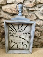 COUNTRY HOUSE SALE Huge 70cm French Grey Distressed Wall Clock Fob Watch Vintage for sale  Shipping to South Africa