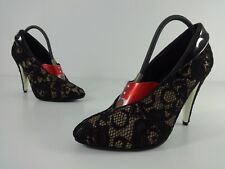 Womens Shoes Size 5.5 Jennifer Lopez J Lo Brand Black Lace Cuban Heels EUR 38.5 myynnissä  Leverans till Finland