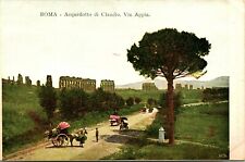 Postal de colección - Roma Roma - Acueducto de Claudio Via Appia Menotti Bassani & Co segunda mano  Embacar hacia Argentina