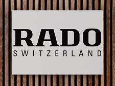 NEW RARE RADO STUNNING SHOP DISPLAY SIGN ON *THICK GLOSS METAL ADVERTISING ART for sale  Shipping to South Africa