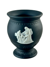 Wedgewood black jasperware small vase for sale  Shipping to South Africa