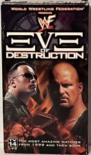VHS Eve of Destruction 2000 fuera de imprenta The Rock Stone Cold Steve Austin, usado segunda mano  Embacar hacia Argentina
