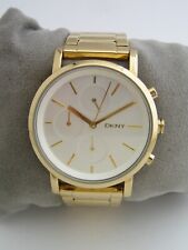 DKNY WOMENS SOHO CHRONOGRAPH WATCH NY2274 GOLD STAINLESS STEEL BRACELET GENUINE for sale  Shipping to South Africa