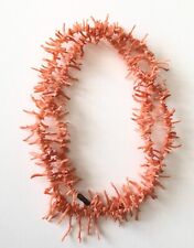 "Collar de coral vintage rosa salmón 30", usado segunda mano  Embacar hacia Argentina