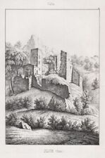 Litografia suíça Naters Castle on The Fluence Saxo Supersaxo Wallis Wagner 1840 comprar usado  Enviando para Brazil