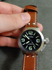 Usado, Relógio masculino TW Steel CS21 cantina 45mm quartzo mostrador preto pulseira de couro comprar usado  Enviando para Brazil