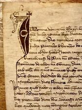 Manoscritto miniato pergamena usato  Monteroni D Arbia