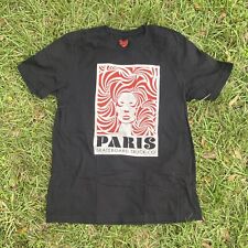 Usado, Camisa manga curta Paris Skateboard Truck Co XL preta/branca/vermelha longboard comprar usado  Enviando para Brazil