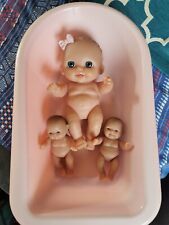 Used, berenguer dolls X 3 With A Dolly Bath for sale  Shipping to South Africa