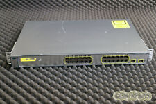 Conmutador de 24 puertos Cisco WS-C3750-24TS-E con soportes de montaje en rack segunda mano  Embacar hacia Argentina