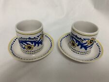 Romana Sambuca Set Of Two VTG  1964 Ceramic Espresso Demitasse Cups & Saucers for sale  Shipping to South Africa