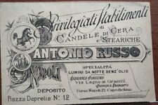 1896 biglietto pubblicitario usato  Roma