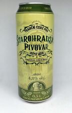 Empty Can Of Czech Beer STAROGHRADSKY PIVOVAR, 500 ml. 2022 Bottom Open! for sale  Shipping to Ireland