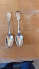 Two silver teaspoons for sale  LONDON