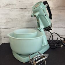 Usado, Vintage Sunbeam Mixmaster Suporte Azul Mixer 2 Tigelas 2 Batedores Robin Egg Azul comprar usado  Enviando para Brazil