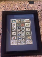 Framed butterfly stamp for sale  Stoddard