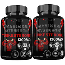 Usado, TURKESTERONE 1300mg 2 PACOTES REFORÇO DE TESTOSTERONA FORÇA MÁXIMA POTENTE comprar usado  Enviando para Brazil