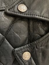 Black leather worn for sale  NEWHAVEN