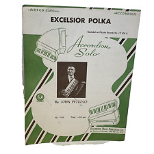 Partitura de acordeão de polca Excelsior John Pezzolo 1952 edição AMPCO comprar usado  Enviando para Brazil