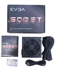 EVGA 500 BT 80 Bronze 500 Watt Power Supply 100-BT-0500-K1  INCLUDES EVERYTHING! for sale  Shipping to South Africa