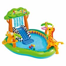 Piscina inflable con pulverizador Intex 1100 Jungle Play Center, usado segunda mano  Embacar hacia Argentina