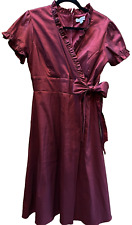 Vestido de seda vermelho vintage feminino gravata borboleta grande festa ocasião especial personalizado comprar usado  Enviando para Brazil