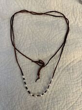 long leather necklace for sale  Decatur