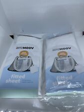 2 AEROMOOV Instant Travel Cot Fitted Sheet in White 100% Cotton See Description for sale  Shipping to South Africa