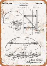 Placa de metal - 1944 patente de gol de basquete -- aparência vintage comprar usado  Enviando para Brazil