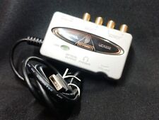Behringer U-Control UCA202 Ultra-Low Latency 2 in/2 Out USB Audio Silver TESTED  for sale  Shipping to South Africa