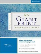 NIV Giant Print Reference Bible by Zondervan Staff for sale  Shipping to Canada